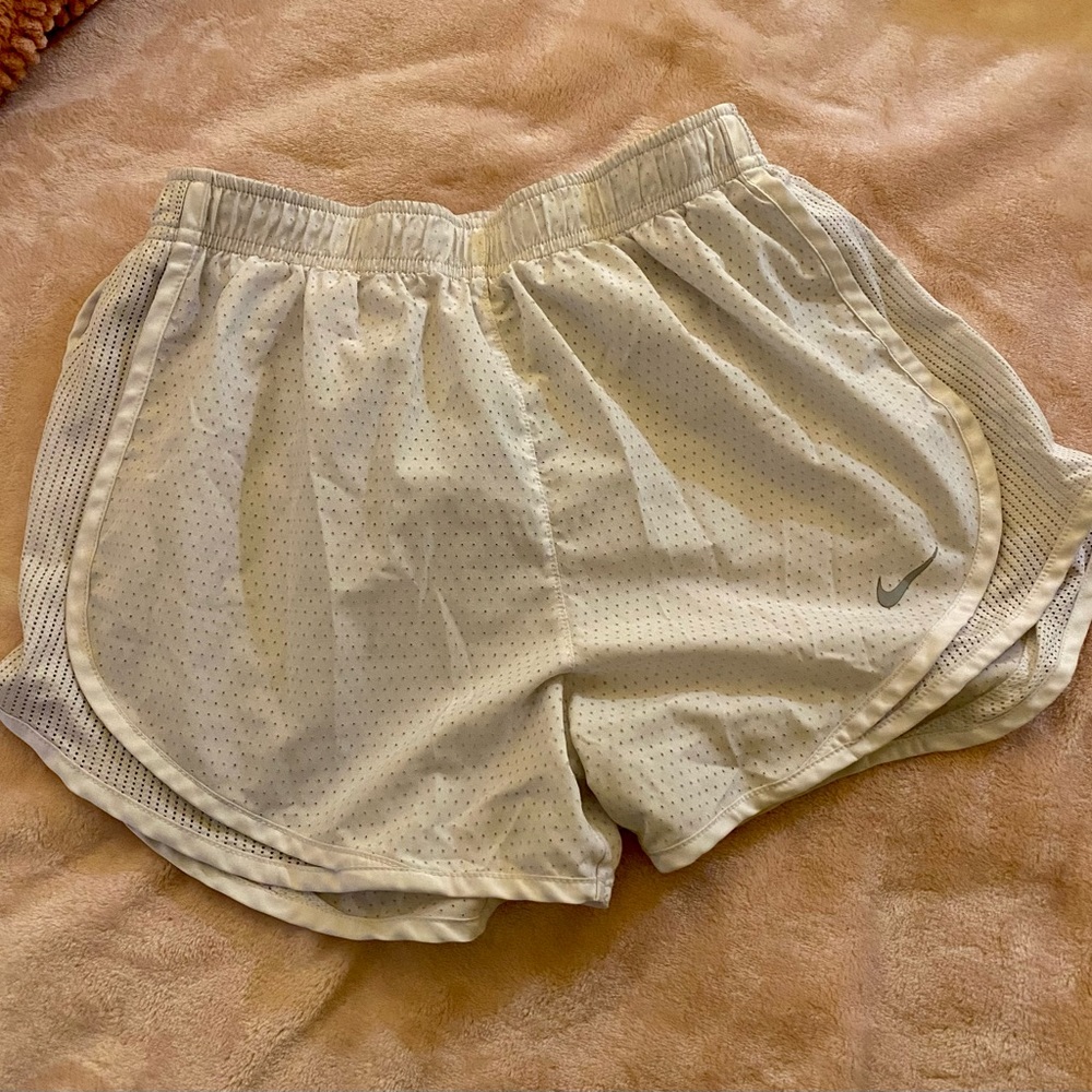 Nike White Active Shorts
